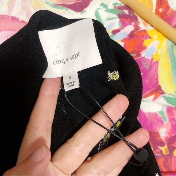 Cinq A Sept Stardust cropped turtleneck top sz S - Picture 11 of 13